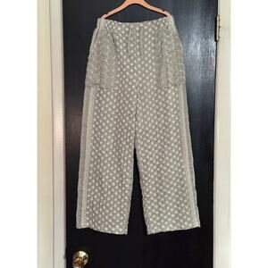 Zara Girls Textured Lace Embroidered Trouser Pants Size 11-12y